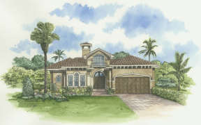 Ranch House Plan #168-00023 Elevation Photo