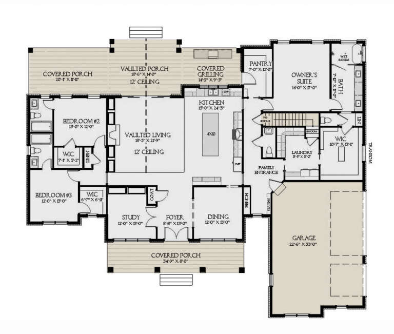 House Plan House Plan #32680 Drawing 1