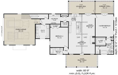 Main Floor  for House Plan #940-01268