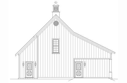 Barn House Plan #048-00306 Elevation Photo