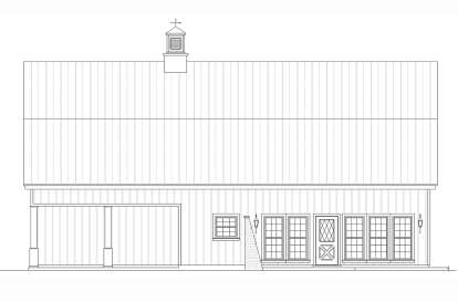 Barn House Plan #048-00306 Elevation Photo