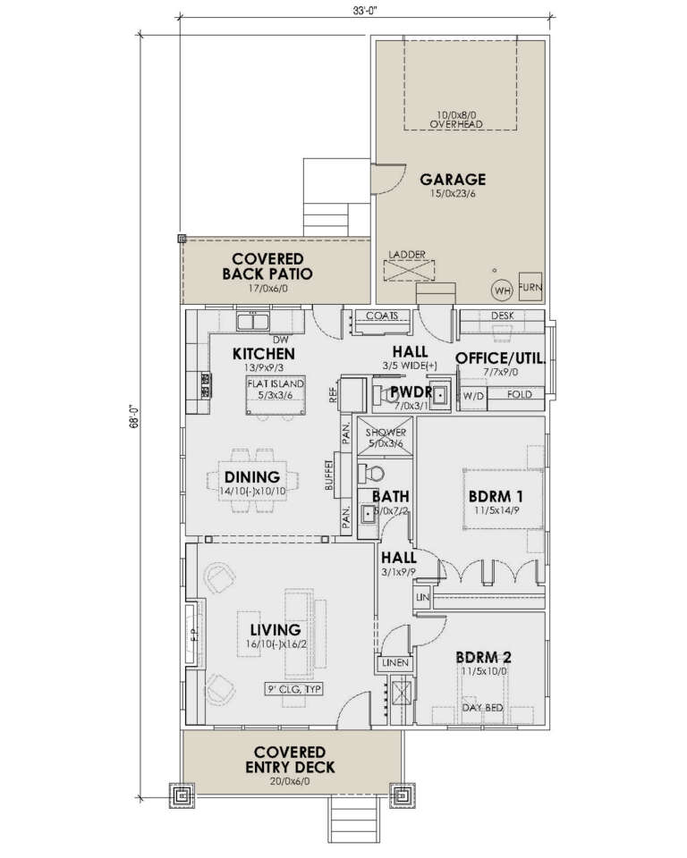 House Plan House Plan #32694 Drawing 1