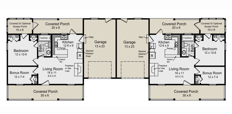 House Plan House Plan #32695 Drawing 1