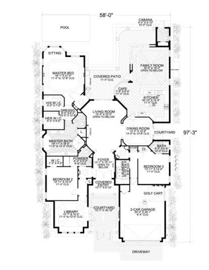 Floorplan 1 for House Plan #168-00025