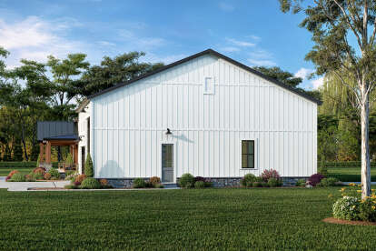 Barn House Plan #009-00437 Elevation Photo