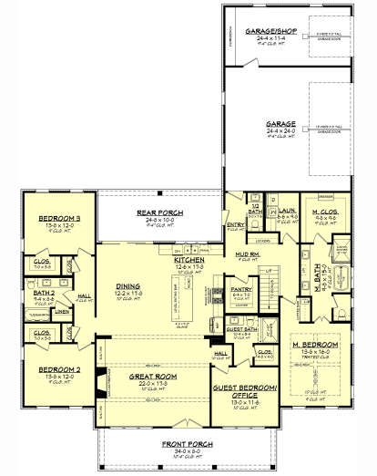 Main Floor  for House Plan #041-00385