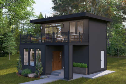 Modern House Plan #2802-00370 Elevation Photo
