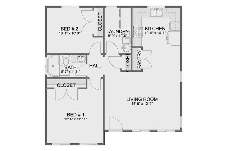 House Plan House Plan #32705 Drawing 1