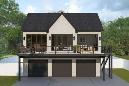 Contemporary House Plan #2802-00372 Elevation Photo