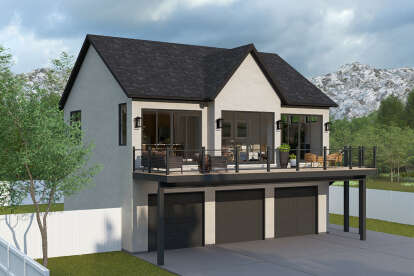 Contemporary House Plan #2802-00372 Elevation Photo
