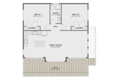 Second Floor for House Plan #2802-00372