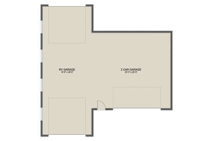 Garage Floor for House Plan #2802-00373