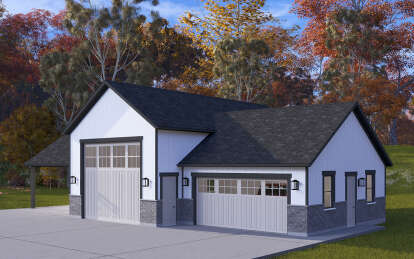 Modern Farmhouse House Plan #2802-00374 Elevation Photo