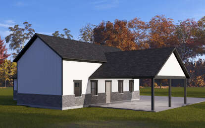 Modern Farmhouse House Plan #2802-00374 Elevation Photo