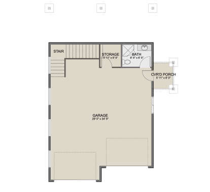 Garage Floor for House Plan #2802-00375