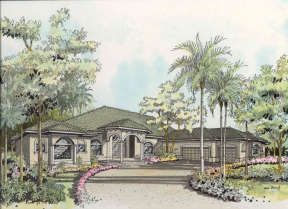 Ranch House Plan #168-00026 Elevation Photo