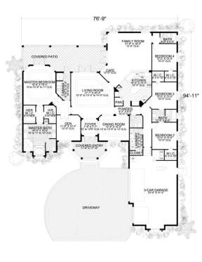 Floorplan 1 for House Plan #168-00026