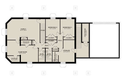 Basement for House Plan #2802-00378