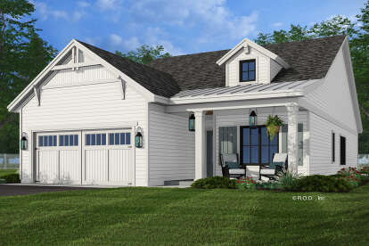 Modern Farmhouse House Plan #098-00492 Elevation Photo