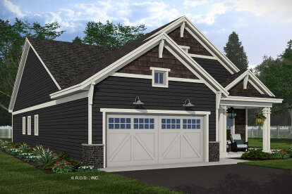 Modern Farmhouse House Plan #098-00493 Elevation Photo