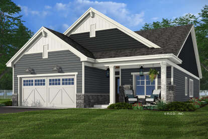 Modern Farmhouse House Plan #098-00494 Elevation Photo