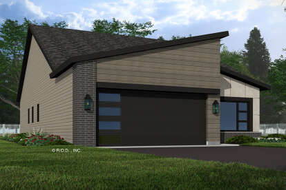 Contemporary House Plan #098-00495 Elevation Photo