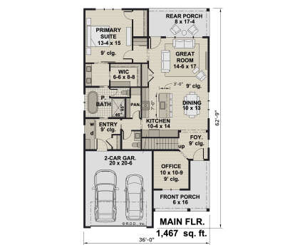 Main Floor  for House Plan #098-00497