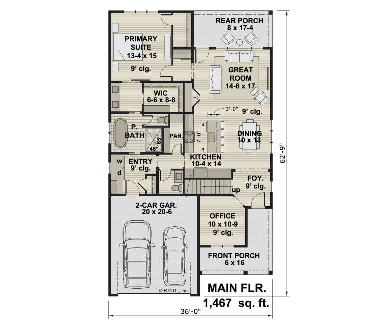 House Plan House Plan #32719 Drawing 1