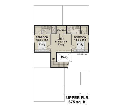Second Floor for House Plan #098-00497