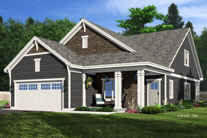 Modern Farmhouse House Plan #098-00499 Elevation Photo