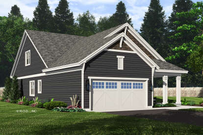 Modern Farmhouse House Plan #098-00499 Elevation Photo