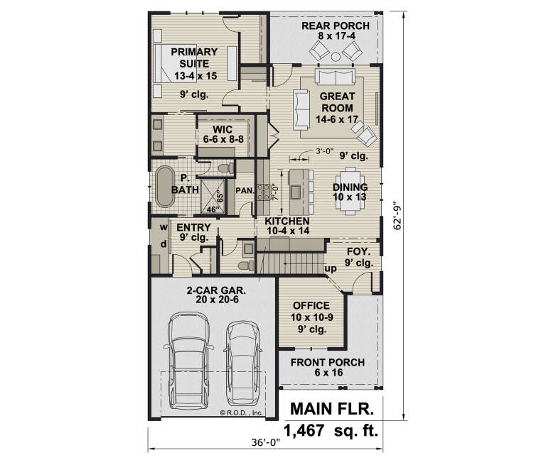 House Plan House Plan #32721 Drawing 1