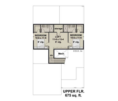 Second Floor for House Plan #098-00499