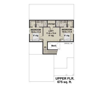 Second Floor for House Plan #098-00500