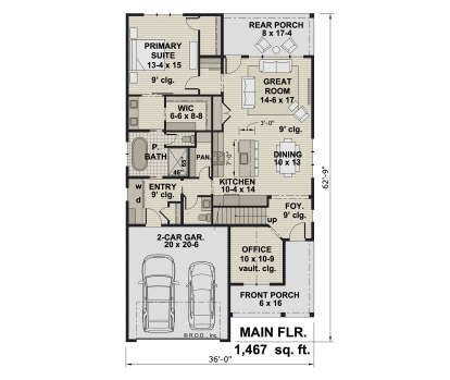 Main Floor  for House Plan #098-00501