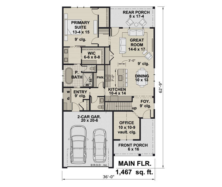 House Plan House Plan #32723 Drawing 1