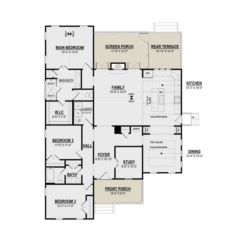 House Plan House Plan #32725 Drawing 1