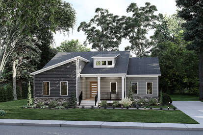 Modern House Plan #6261-00073 Elevation Photo