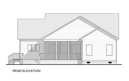 Modern House Plan #6261-00073 Elevation Photo
