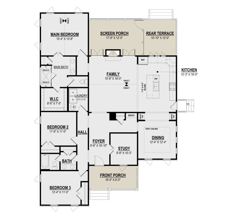 House Plan House Plan #32726 Drawing 1
