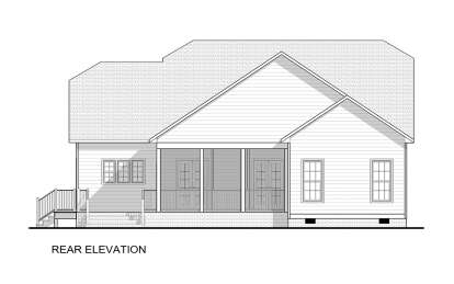 Southern House Plan #6261-00074 Elevation Photo