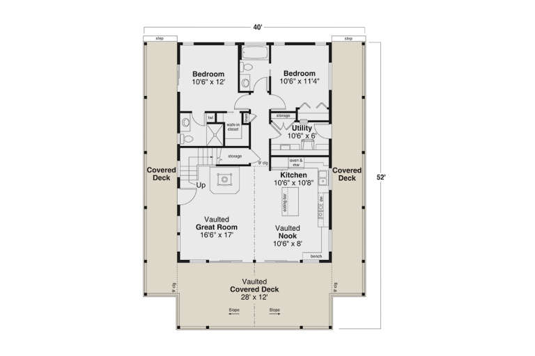House Plan House Plan #32728 Drawing 1