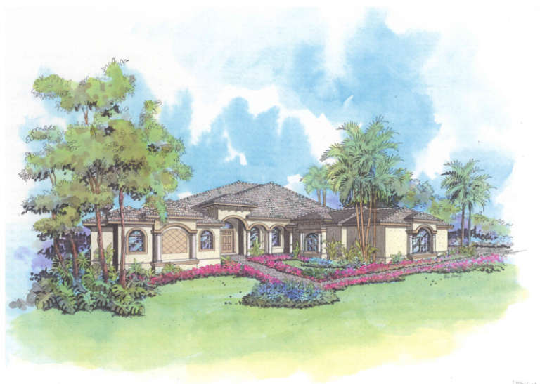 Ranch House Plan #168-00028 Elevation Photo