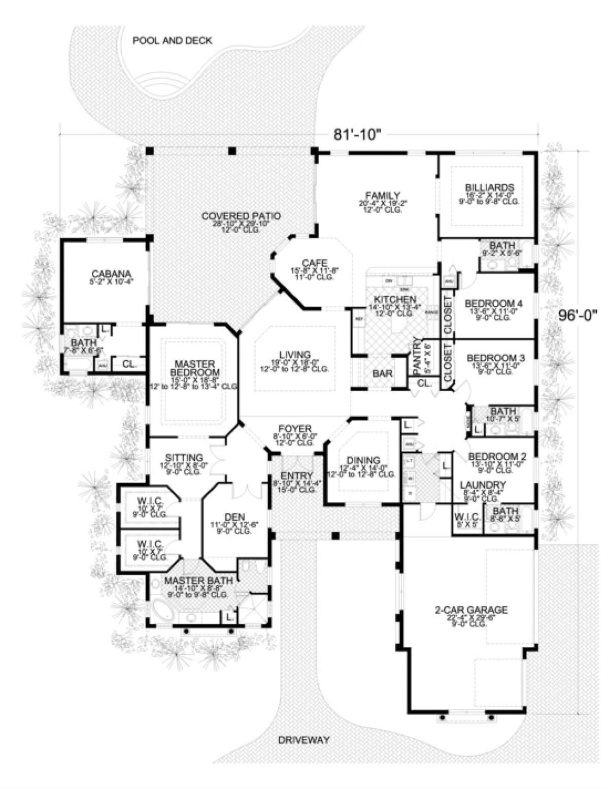 Floorplan 1 for House Plan #168-00028