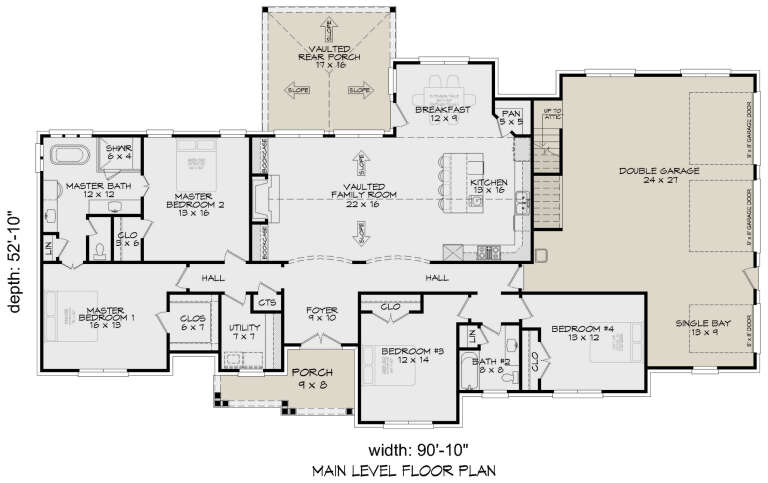 House Plan House Plan #32731 Drawing 1