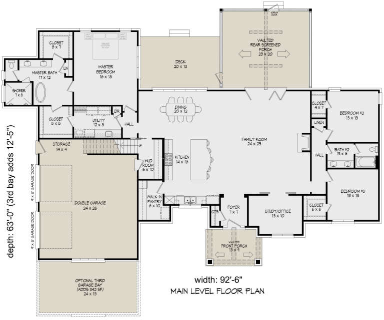 House Plan House Plan #32732 Drawing 1