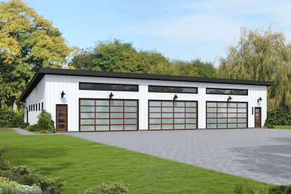 Modern House Plan #940-01274 Elevation Photo