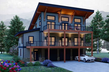 Modern House Plan #940-01275 Elevation Photo