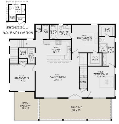 Main Floor for House Plan #940-01275