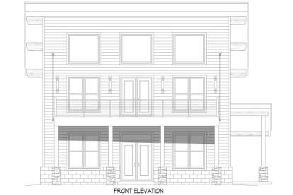 Modern House Plan #940-01276 Elevation Photo